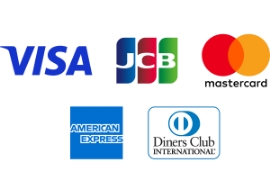 visa, jcb, master card, amex, diners club