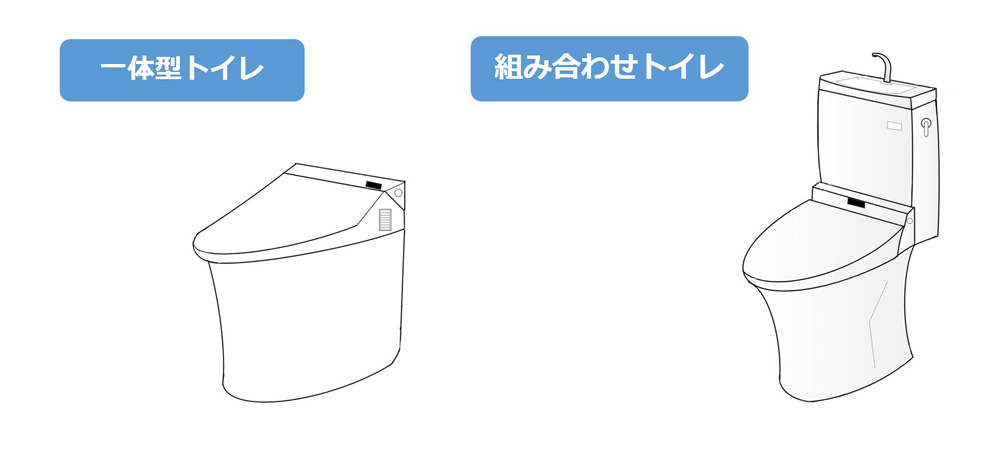 一体型トイレ・組み合わせトイレ