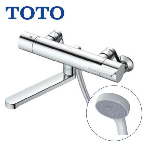 TOTO|浴室壁付サーモスタット混合水栓（コンフォートウエーブ1モード）