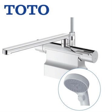 TOTO|浴室台付サーモスタット混合水栓（コンフォートウエーブクリック、調圧弁）