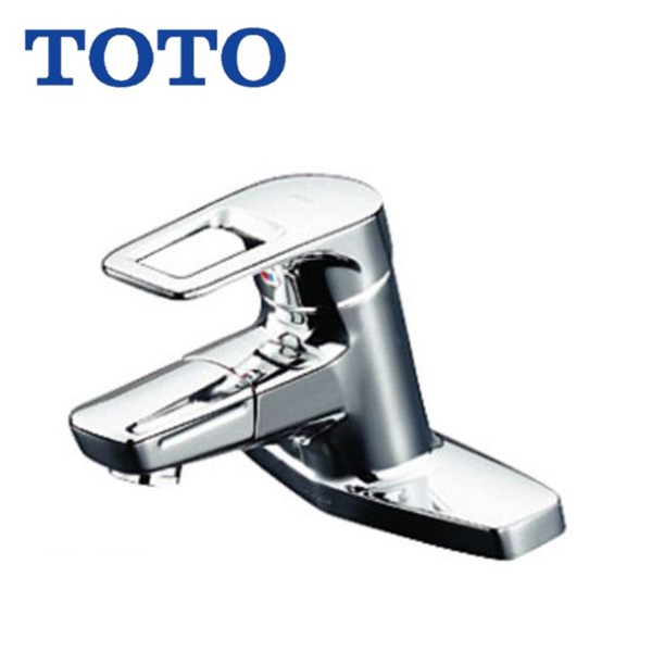 TOTO|洗面台付シングル混合水栓（エコシングル、吐水口回転）