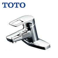 TOTO|洗面台付シングル混合水栓（エコシングル、吐水口回転）